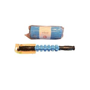 Manduka eQua Yoga Mat Towel blue quick drying hot yoga & deep tissue roller